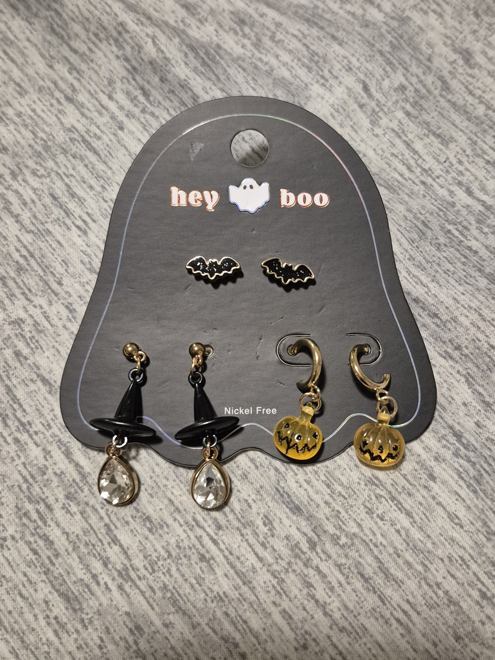 Hey Boo Halloween Earrings